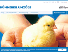 Tablet Screenshot of duennebeil.com